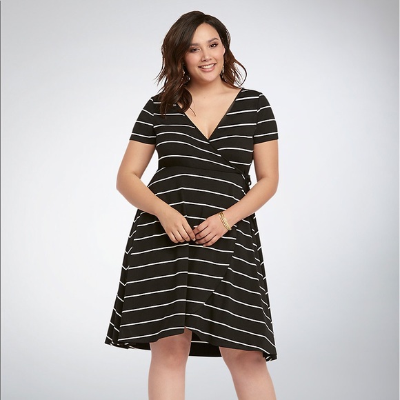 torrid Dresses & Skirts - TORRID Striped Wrap Dress torrid Dresses & Skirts - TORRID Striped Wrap Dress